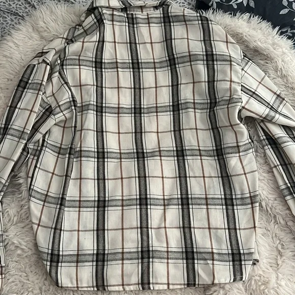 White black and tan Flannel shirt - Picture 2 of 3